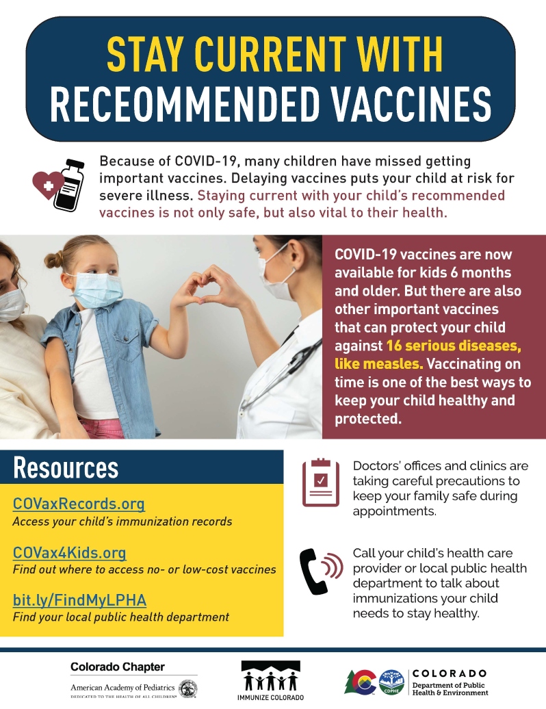 Stay Vaccinated Flyer for Parents